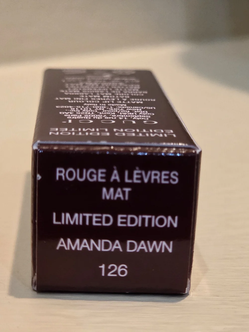Gucci Rouge à Lèvres Mat 126 Amanda Dawn Limited Edition Lipstick NEW